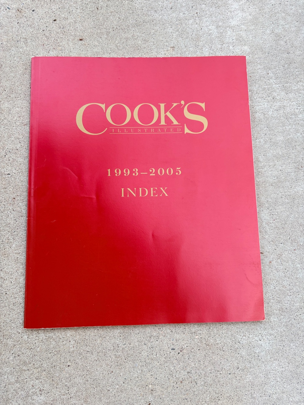 Cook’s Illustrated index 1993-2005